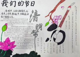 感悟清明缅怀先烈手抄报图片（精选11张）