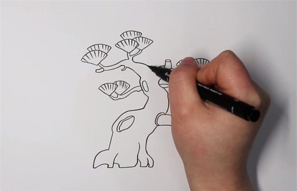 松树简笔画图文教程