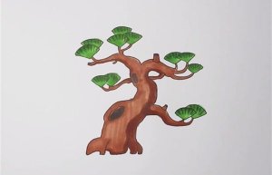 松树简笔画图文教程