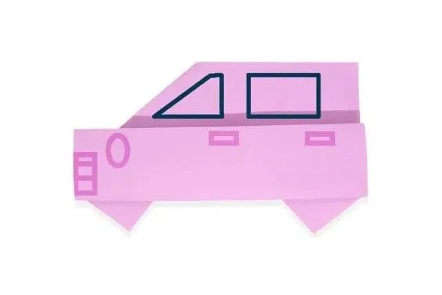 手工制作彩纸贴画美丽的小区