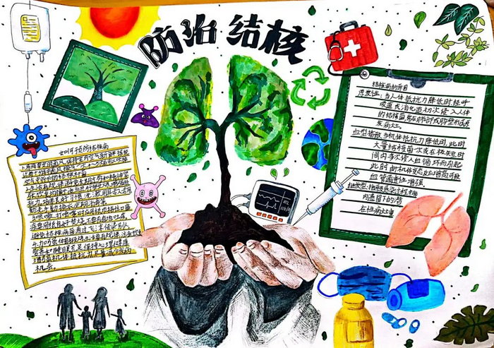 3月24日世界预防结核病日手抄报图片及内容