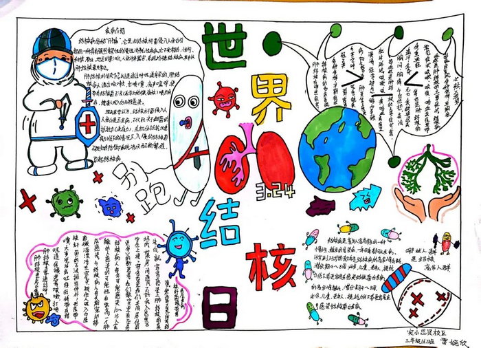 3月24日世界预防结核病日手抄报图片及内容