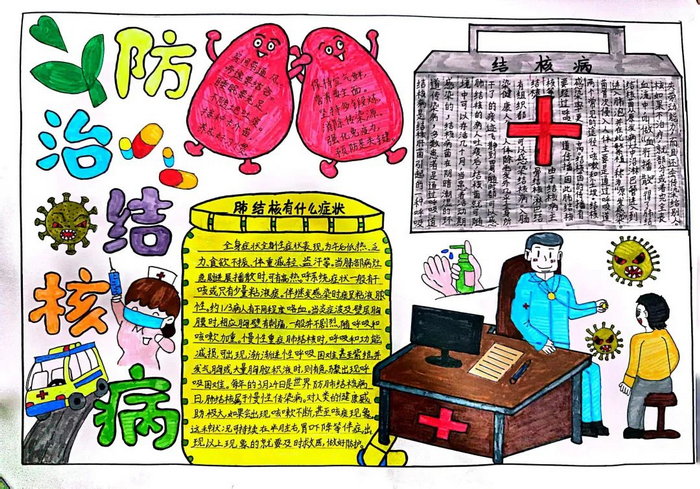 3月24日世界预防结核病日手抄报图片及内容