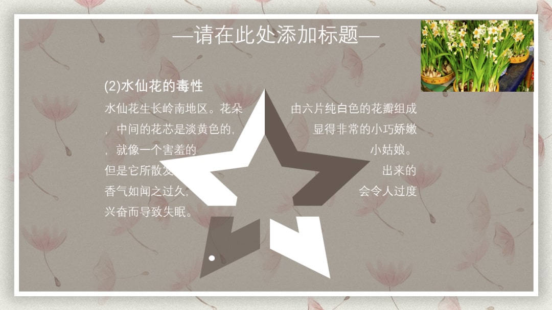 幼儿园中班科学教案：有毒的花