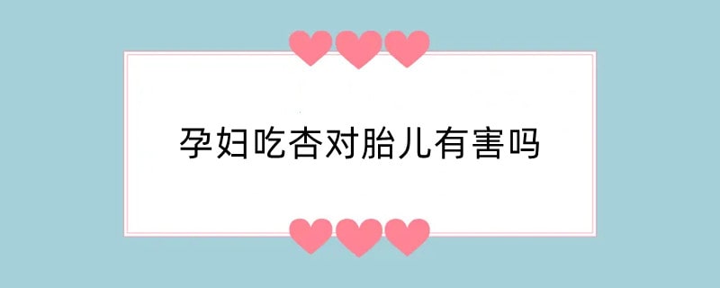 孕妇吃杏对胎儿有害吗