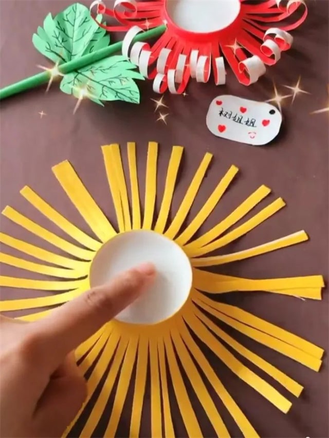 清明节手工：纸杯手工制作菊花