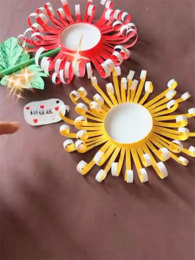 清明节手工：纸杯手工制作菊花