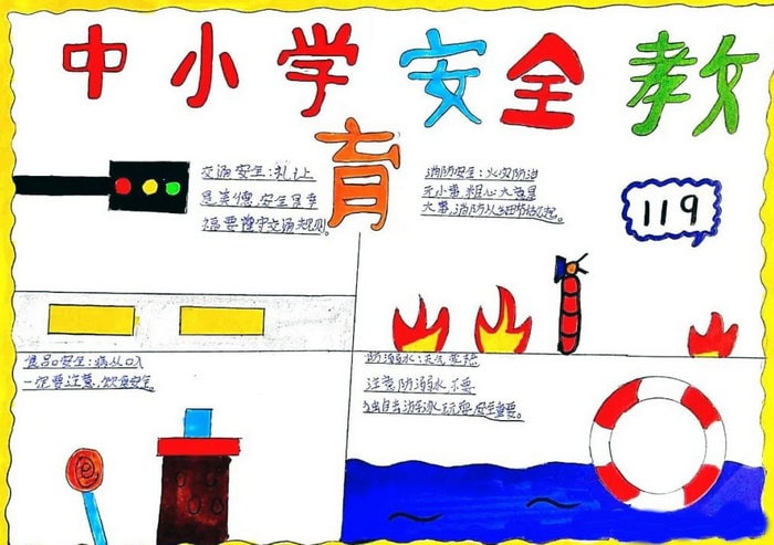 全国中小学生安全教育日手抄报图片