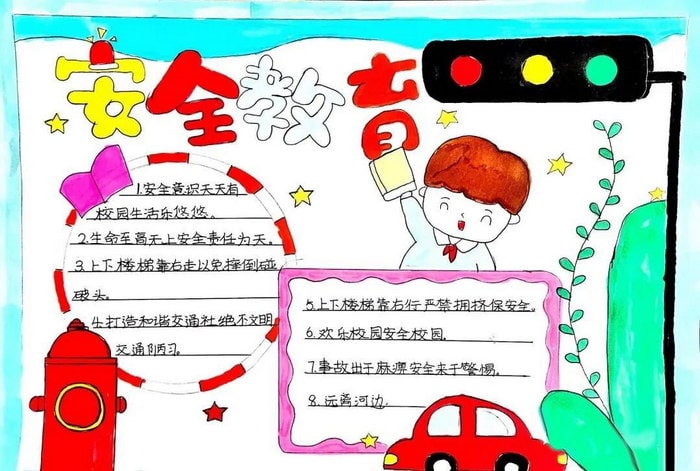 全国中小学生安全教育日手抄报图片