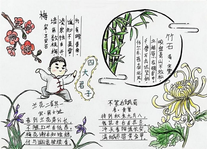 走进国学经典世界读书日手抄报图片