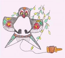 风筝简笔画教程图片