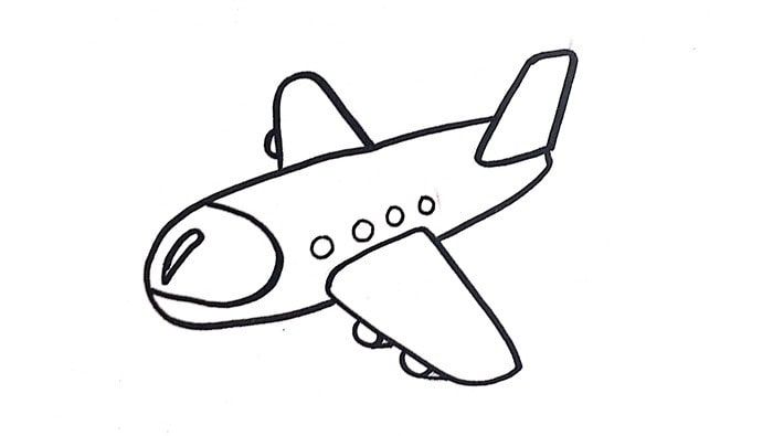 儿童飞机简笔画怎么画简单又漂亮