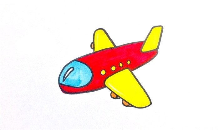 儿童飞机简笔画怎么画简单又漂亮