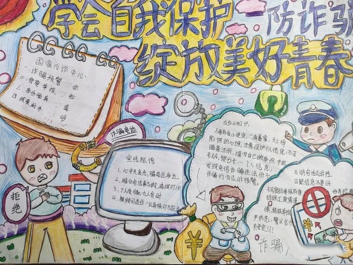 青春自护教育手抄报图片