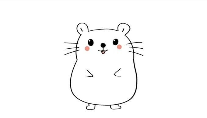 可爱的小仓鼠简笔画怎么画