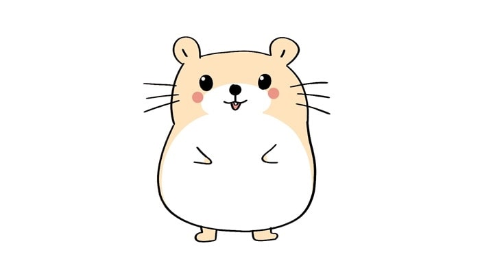 可爱的小仓鼠简笔画怎么画