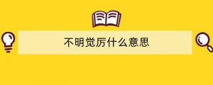 不明觉厉什么意思