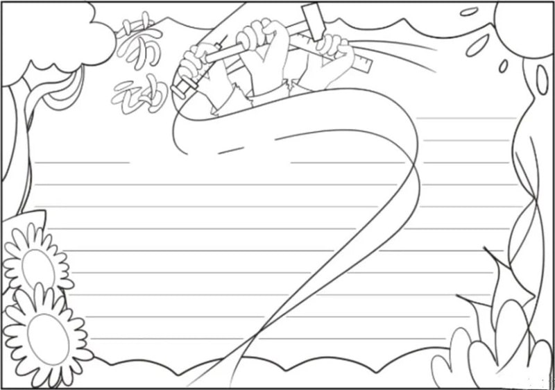 五一国际劳动节手抄报图片教程简单又漂亮