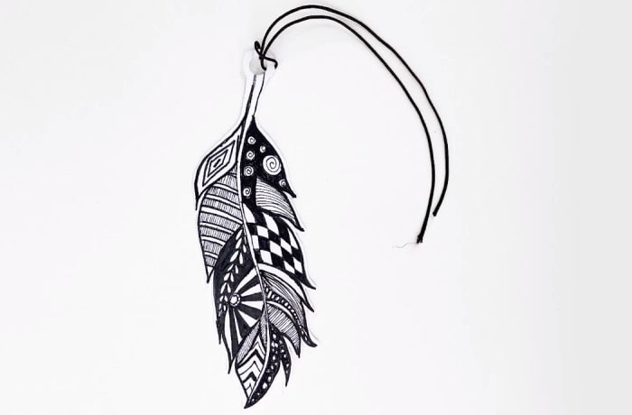 羽毛书签制作的方法