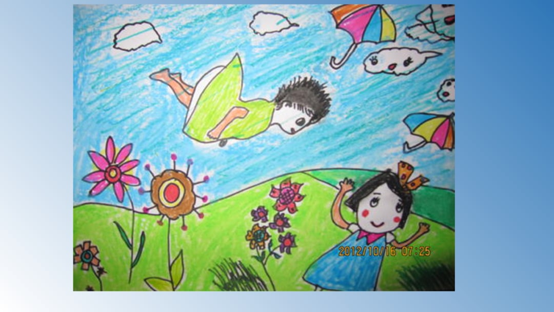 幼儿园大班美术教案：风儿轻轻吹