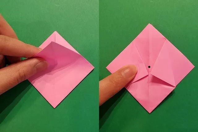 纸花的折法：立体郁金香的折法(步骤图解)