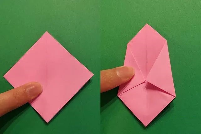 纸花的折法：立体郁金香的折法(步骤图解)