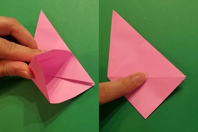 纸花的折法：立体郁金香的折法(步骤图解)