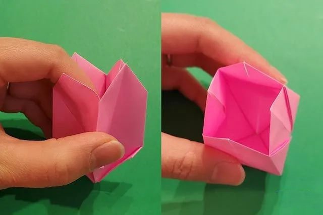 纸花的折法：立体郁金香的折法(步骤图解)