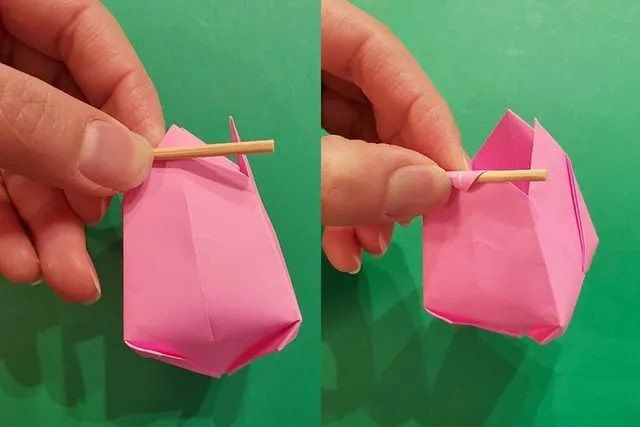 纸花的折法：立体郁金香的折法(步骤图解)