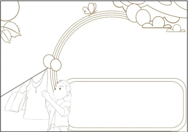 五一国际劳动节手抄报简单好画