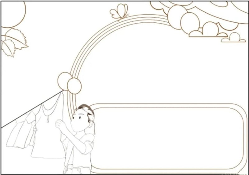 五一国际劳动节手抄报简单好画