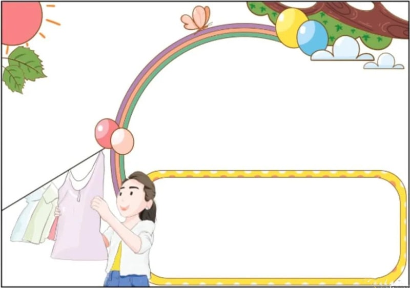 五一国际劳动节手抄报简单好画