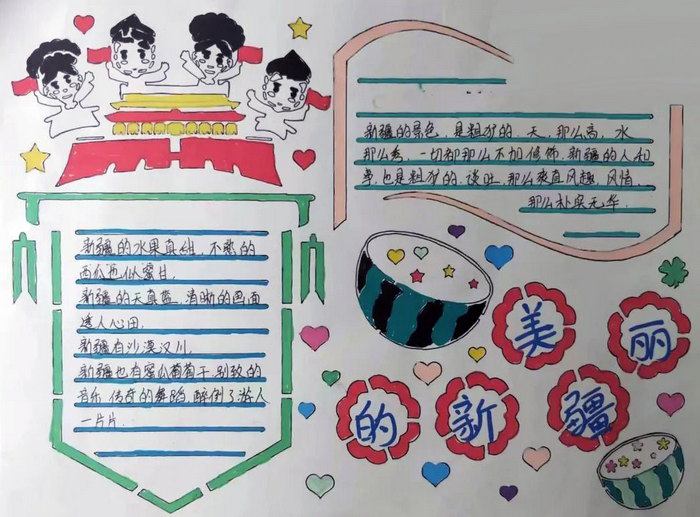 关于新疆的特色手抄报