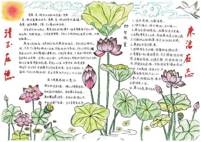 关于反腐倡廉的手抄报图片