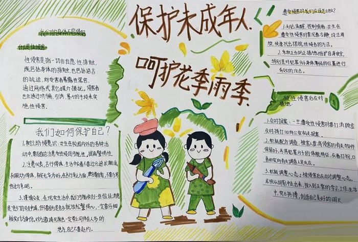 我为未成年人保护法代言手抄报