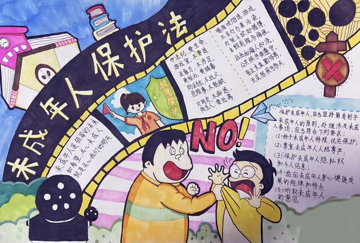 我为未成年人保护法代言手抄报