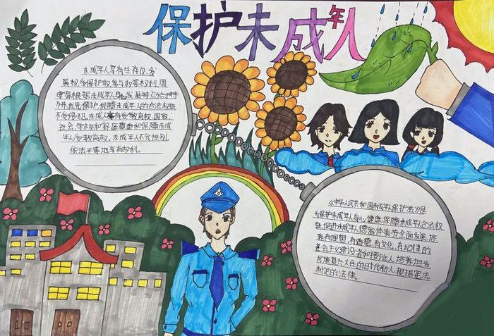 我为未成年人保护法代言手抄报