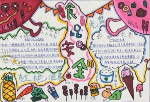 创建国家食品安全示范城市手抄报简单又漂亮（