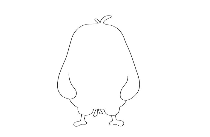 卡通老鹰简笔画图片教程