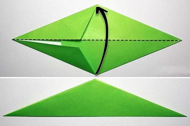 幼儿简单折纸：怎么折纸小草(步骤图解)