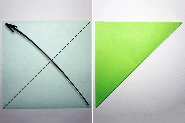 幼儿简单折纸：怎么折纸小草(步骤图解)