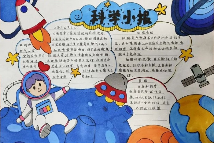 科技筑梦创新未来手抄报图片