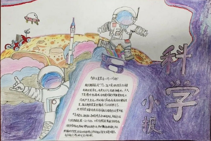 科技筑梦创新未来手抄报图片