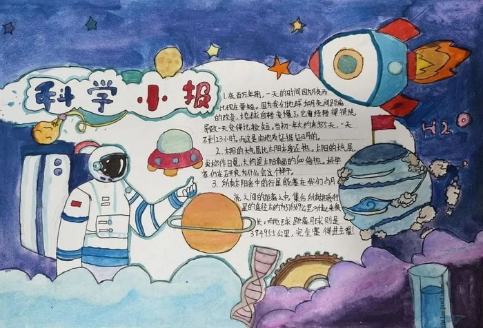 科技筑梦创新未来手抄报图片