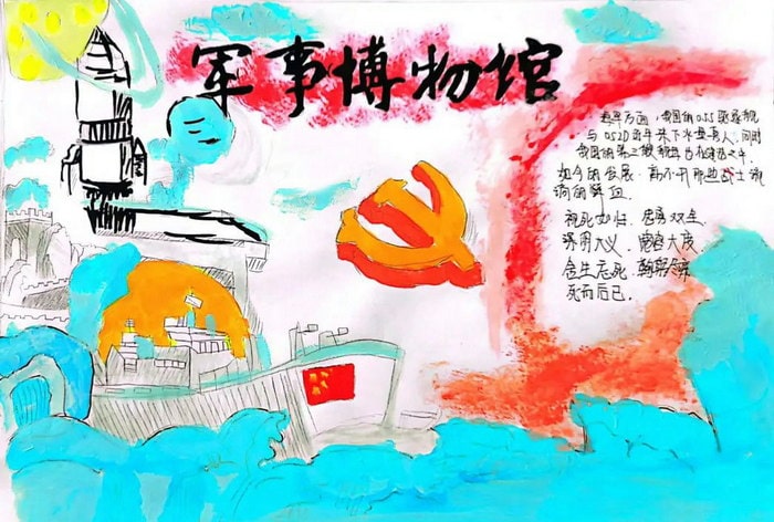 中国人民革命军事博物馆手抄报图片