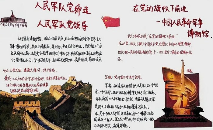 中国人民革命军事博物馆手抄报图片