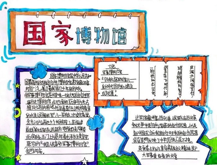 中国人民革命军事博物馆手抄报图片