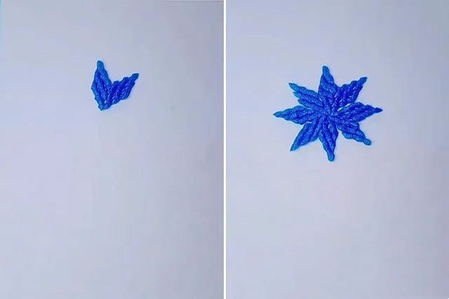 泡沫网废物利用手工制作花朵