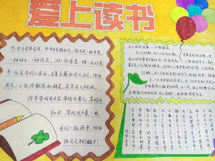 世界读书日优秀手抄报图片及内容