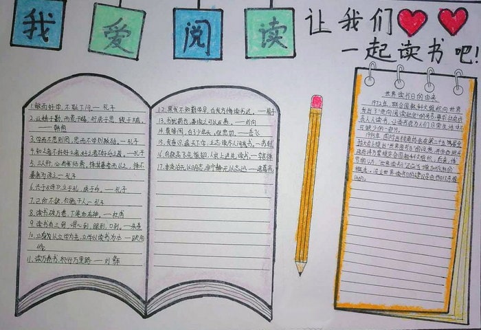 世界读书日优秀手抄报图片及内容